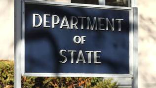 Department of State sign